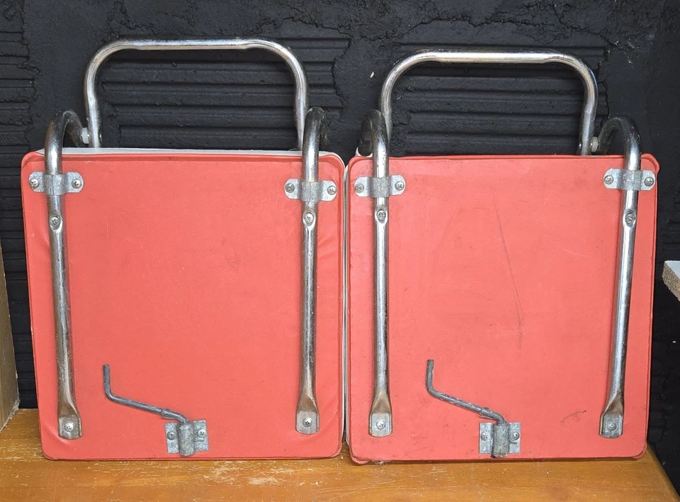 2 asientos de estadio plegables Buffalo Bills 1990 vintage asientos respaldo sillas Foto 3 de 4