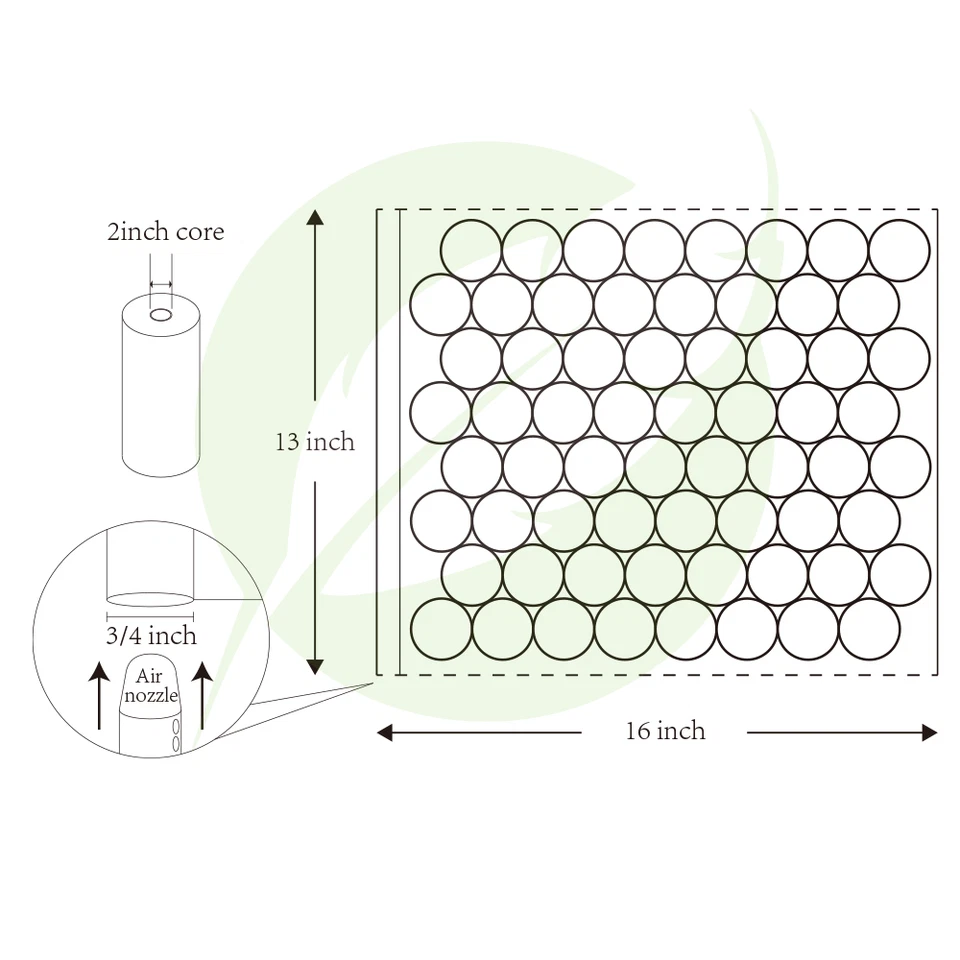 Heavy duty 16" 1000ft Air Cushion Machine Film Bubble Packaging Padding 1 Roll - Image 4 of 4