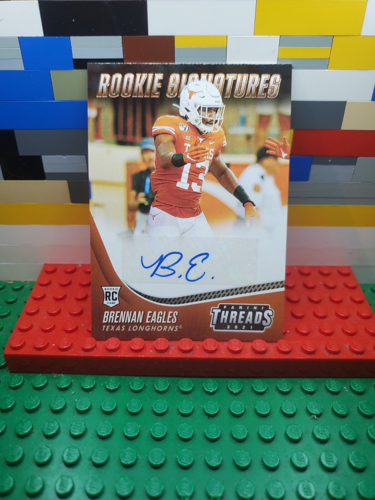 Brennan Eagles 2021 Chronicles Threads Rookie Auto Autograph RC #BNE Texas M23