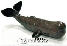 Little Critterz Miniature Porcelain Animal Figure Sperm Whale "Moby" LC218