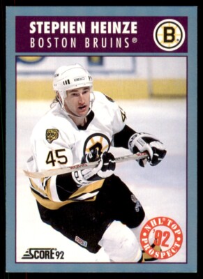 1992-93 Score Steve Heinze Boston Bruins #476