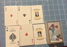 2007 Red Roses Painting In Vase Congress #606  Playing Cards  Complete Deck