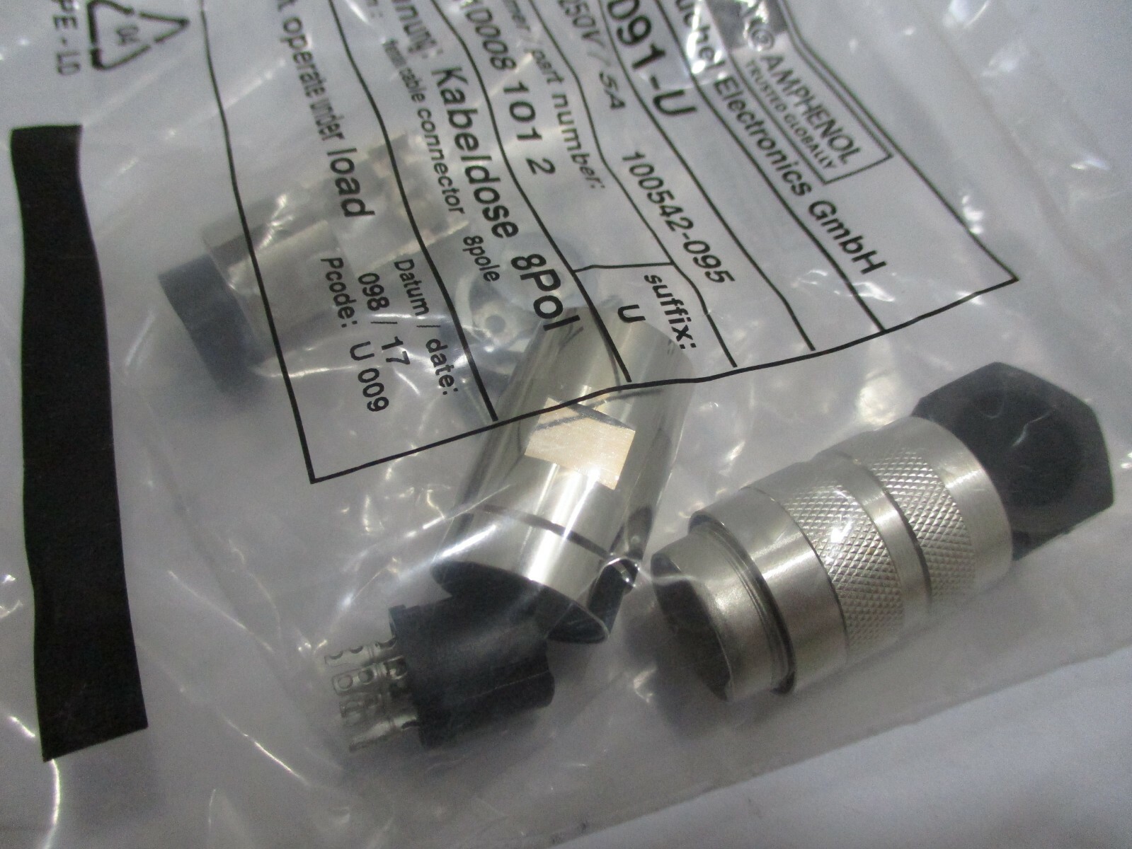 4x AmphenolTuchel C091U 250V/5A 100542095 C091 31D008 101 2 SUFFIX
