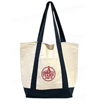 Large Trader Joes  Tote Bag From Heavy-Duty Cotton Canvas