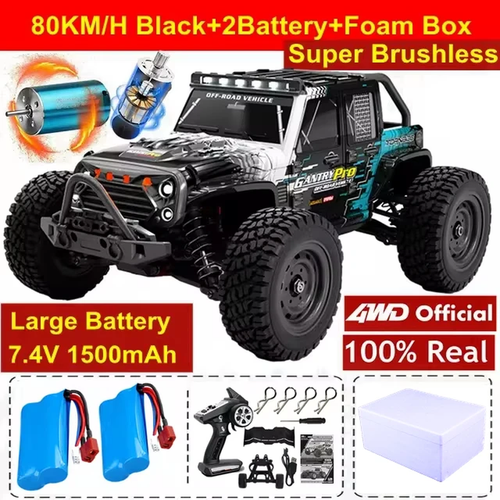 High Speed 4WD RC Truck Brushless Off Road Car 80KM/H Waterproof Remote Control - Picture 24 of 31