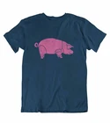 Mens Quality Cotton T-Shirt PIG Music As Worn by Dave Gilmour Pink Floyd Rock