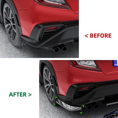 Rear Bumper Side Corner Vent Splitter Trim Panel For Subaru WRX STI VB 2022-2025 - Bild 6 von 8