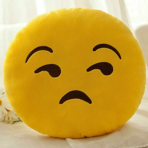 Kindergeschenk Emoji Soft Cushion Kissen Smiley Emoticon Plüschtier 33cm - Bild 15 von 42