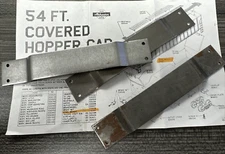 Athearn HO Part #19057 54' and 55' Covered Hopper Steel Weights 3 Pack OEM NOS!