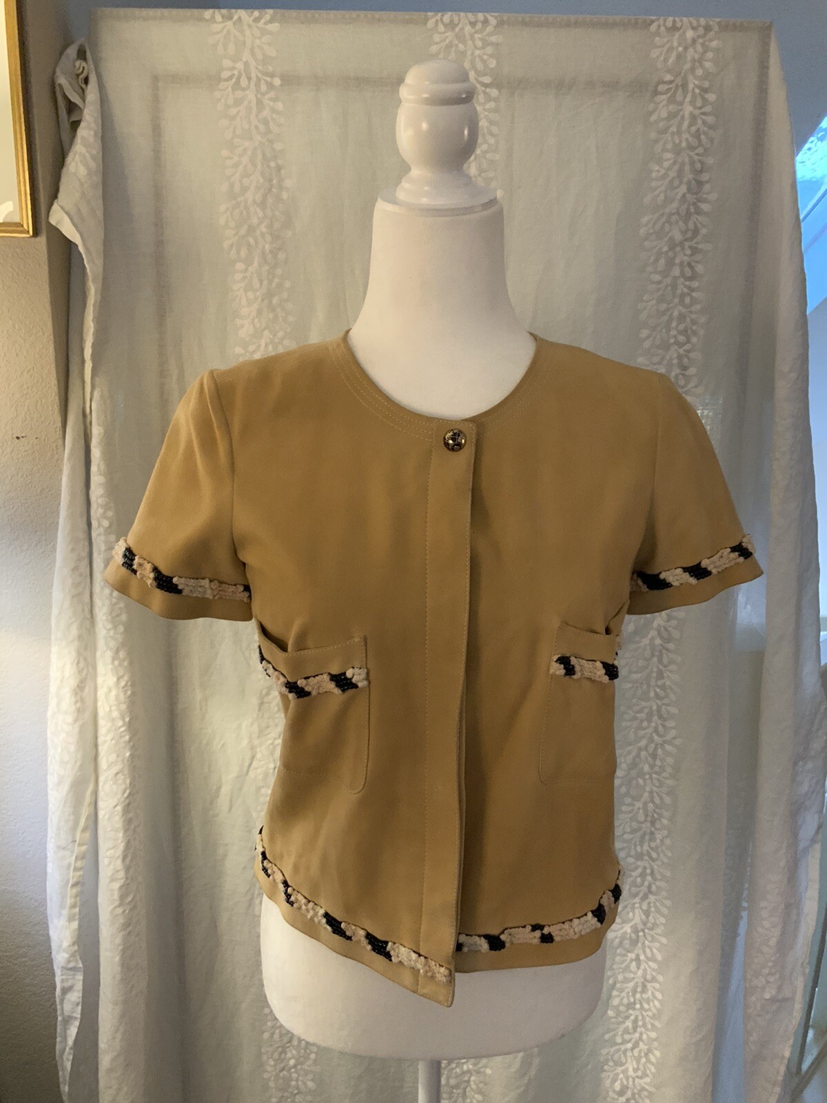 Authentic Chanel Suede Jacket 08C / read - image 3