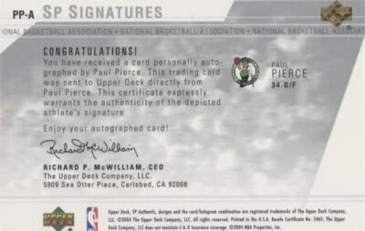 2003-04 SP Authentic - Paul Pierce #PP-A for sale | eBay