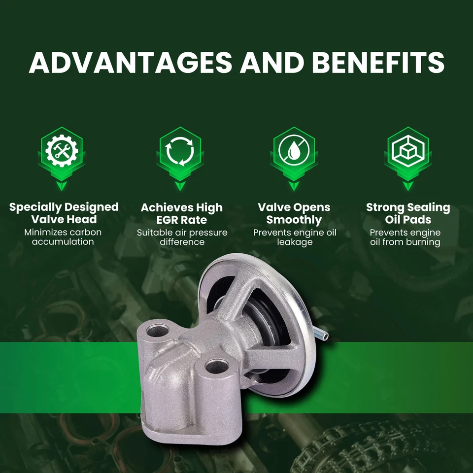 Válvula EGR apta para Chrysler Sebring Dodge Stratus Mitsubishi Eclipse Diamante Montero Foto 3 de 4