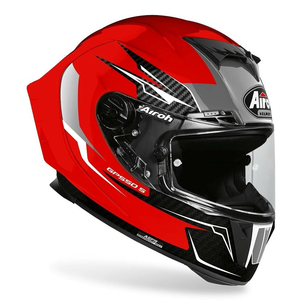 Airoh Casco Integrale Gp550 S in Fibra Hpc Venom Red Gloss Varie Taglie