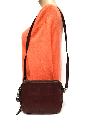 FOSSIL SYDNEY MINI COGNAC LEATHER 