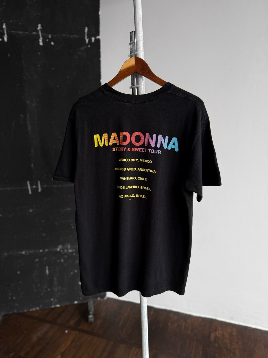 Madonna Sticky & Sweet Tour Merch Mens Short Sleeve T-Shirt Big