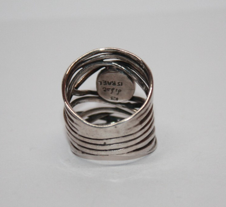 Shablool Didae Sterling Silver Nested Opal Band R… - image 5