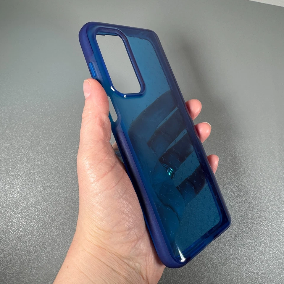 Tech 21 Case for Moto Edge 5G UW 2021 Verizon Compatible | Blue EvoCheck | USED - Image 4 of 4