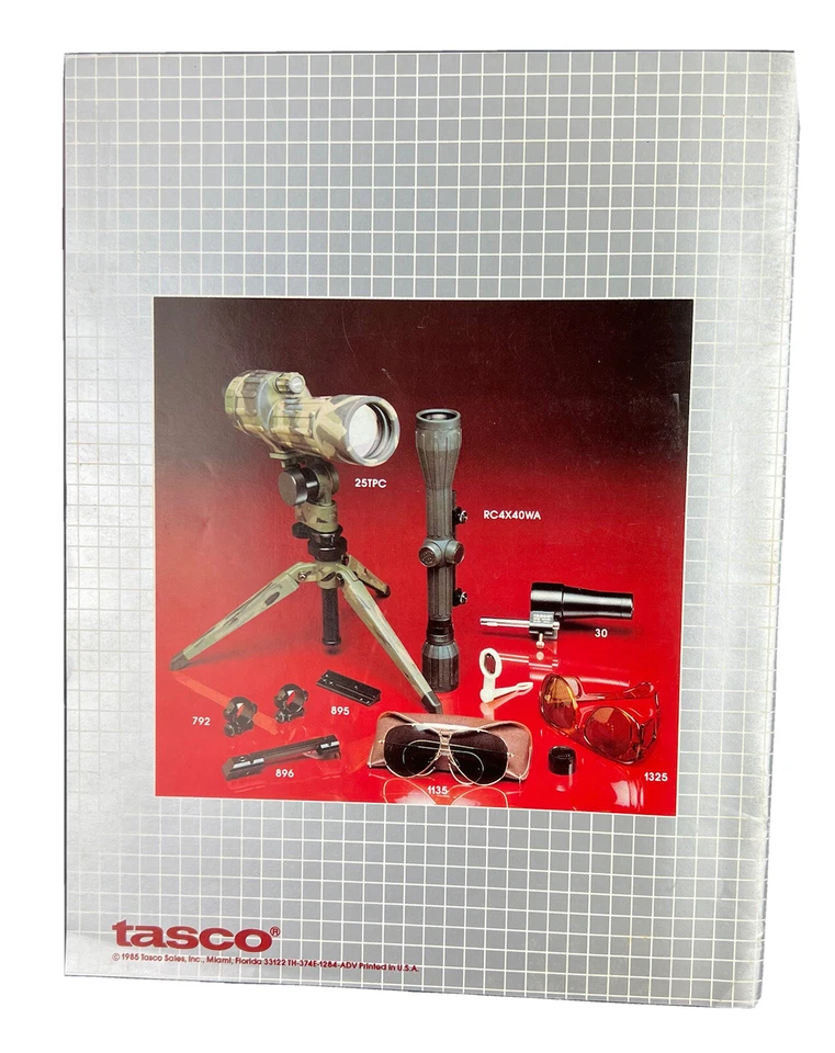 1985 TASCO SPORTS OPTICS CATALOG SCOPES GLASSES BINOCULARS MOUNTS EXC Vintage - Image 2 of 4