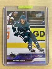 2023-24 UD Series 1 - Henry Thrun - Young Guns #236 - San Jose Sharks