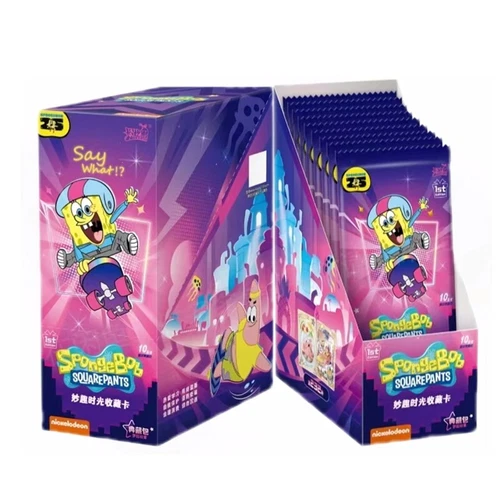 Kayou SpongeBob Schwammkopf Anime Sammlung Sammelkarten 1 Box 18 Stück Neu USA - Bild 2 von 9