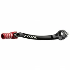 Tusk Racing Folding Shift Lever Black/Red Tip for Honda Off-Road Motorcycles
