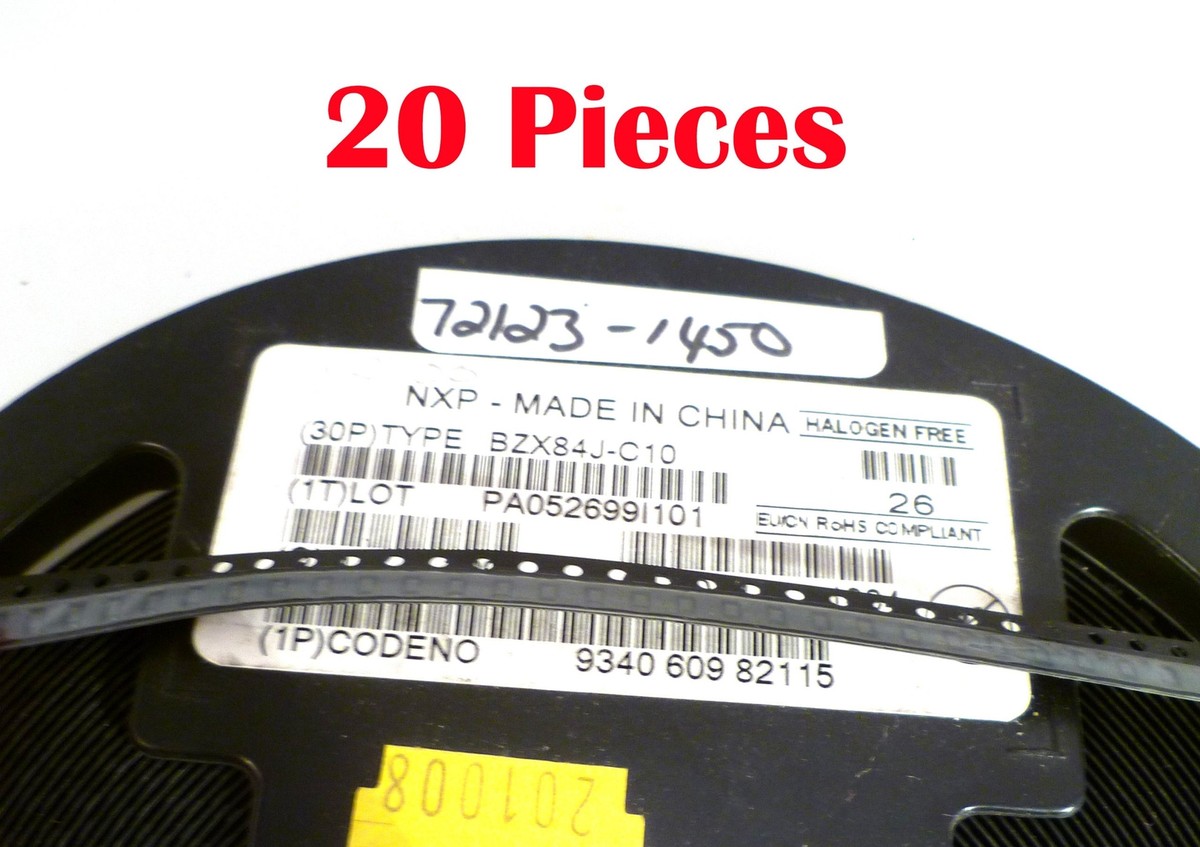 NXP BZX84J-C10 Zener Diode 10V 550mW SOD-323F 20 Pieces