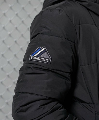 Superdry Men's Sports Puffer Jacket Black / Medium