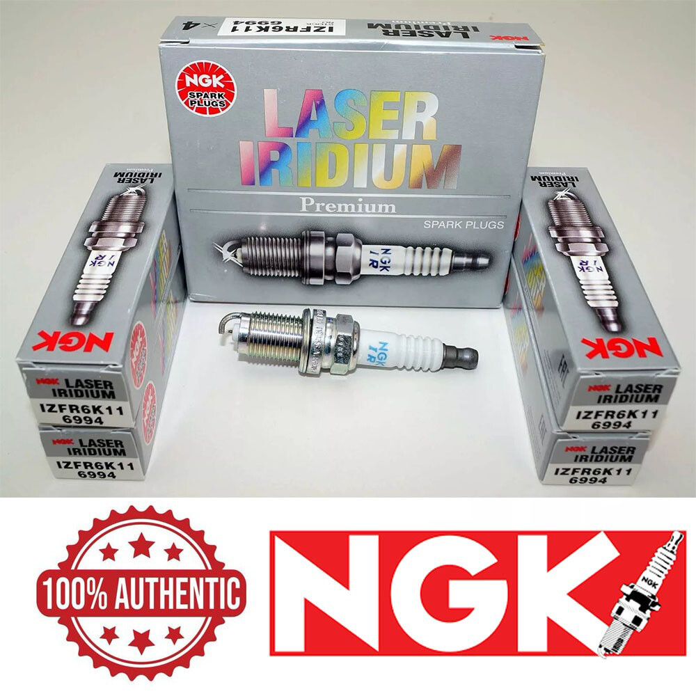 Set of 4 Spark Plugs NGK 6994 Laser Iridium  IZFR6K11 for Acura HONDA Pre-Gapped