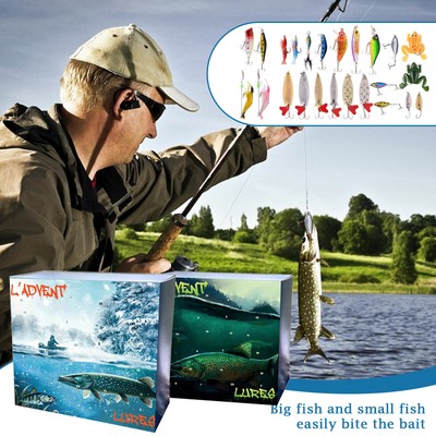 Fishing Event Calendar,Fishing Unique-Advent Calendar For Anglers