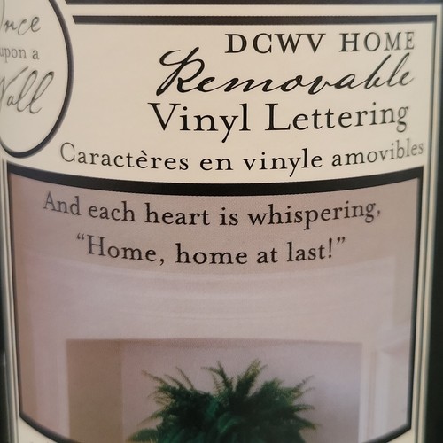 Once Upon A Wall Removable Vinyl Lettering Brown Letters New Sealed Container - Picture 5 of 14