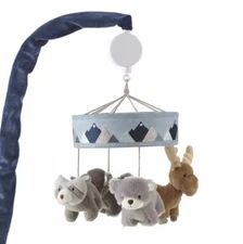👶🍼Levtex Baby - Logan Musical Rotating Baby Crib Mobile - Plush Bears and Deer