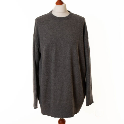 Women's H&M Gray 100% Cashmere Pullover Loose Fit Size M plus size - Picture 1 of 8