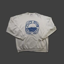 Vintage Oneita XL USS Tulare LKA 112 Navy Sweatshirt