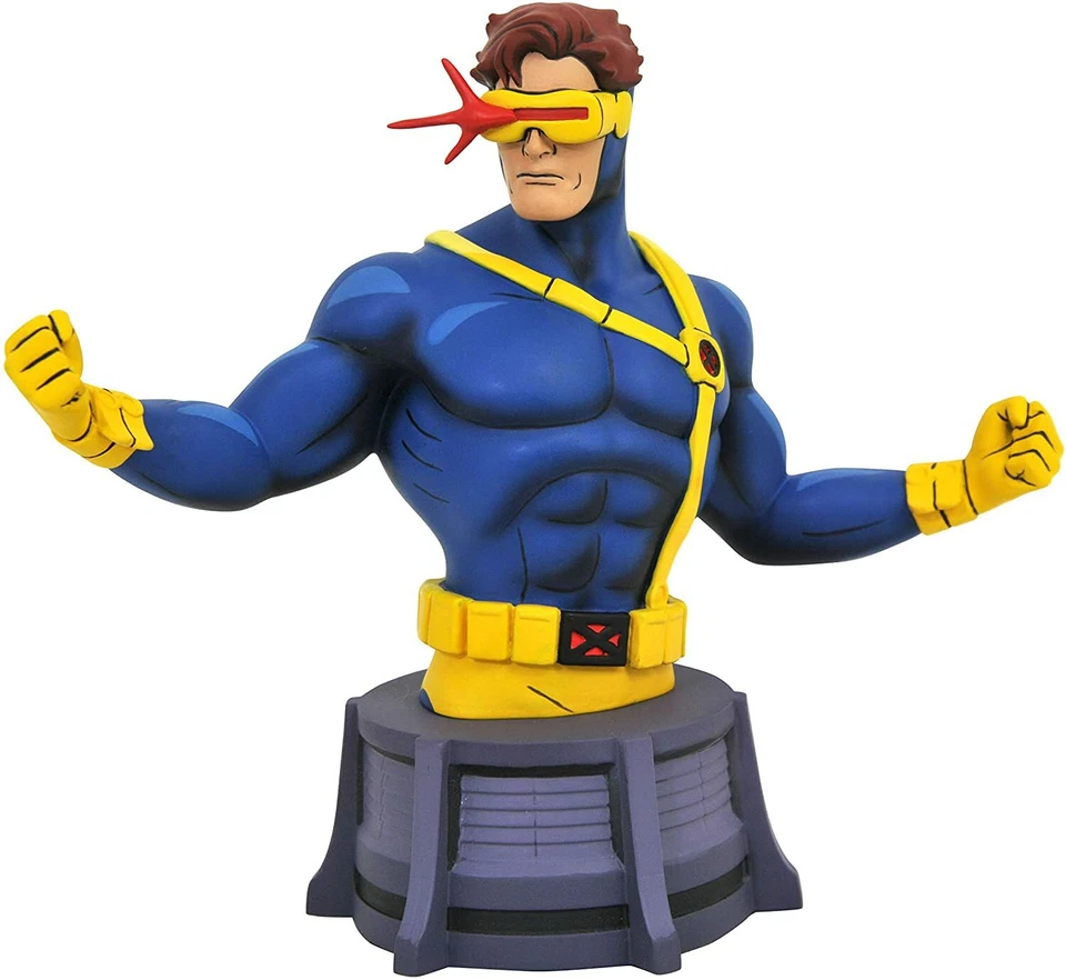 Diamond Select Marvel X-Men '92 Cyclops 8 дюймов бюст 1992 анимационная версия 316/3000 - Изображение 2 из 4