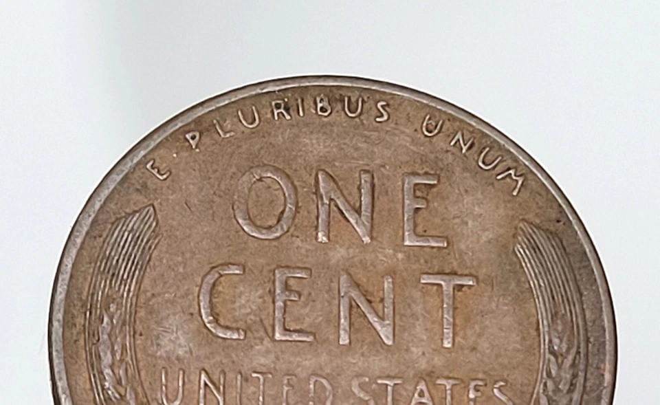 1 cent 1955 S Lincoln wheat penny - grease strike thru? - Image 4 of 4