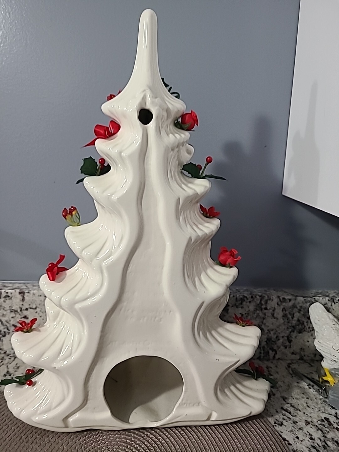 ceramic Wall christmas tree vintage White eBay