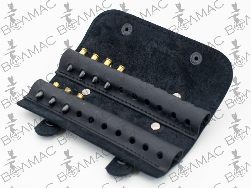 Leather Belt Holder Bullet Ammo Pouch Holds 20 Rounds 17 HMR 22 LR. USA Seller.-image