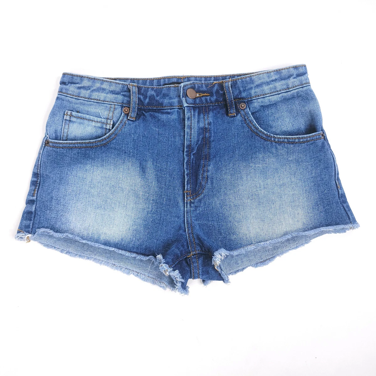 Forever 21 Denim Jeans Cut Off Booty Shorts Womens Size 26 Blue