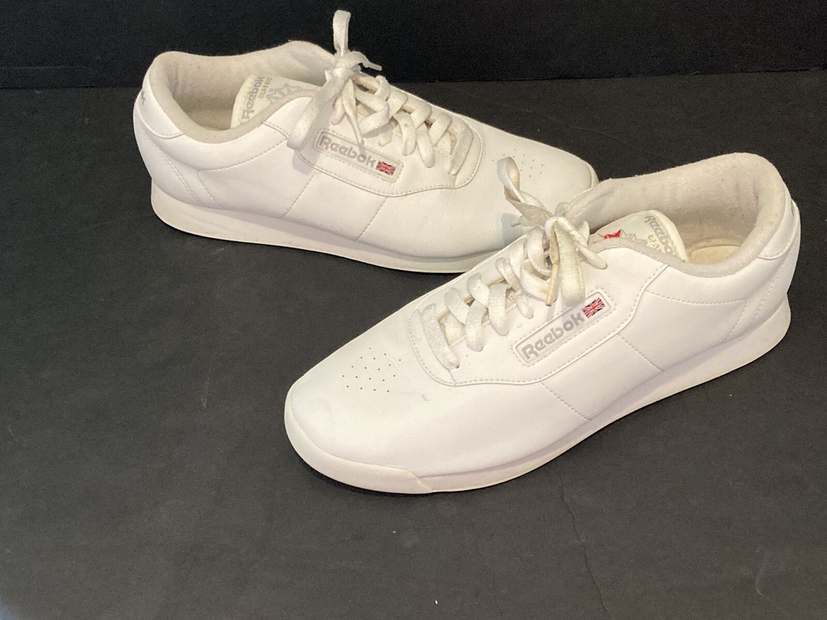 Womens Vintage Reebok Classic Low Top White Shoes Size 9.5 j229 | eBay