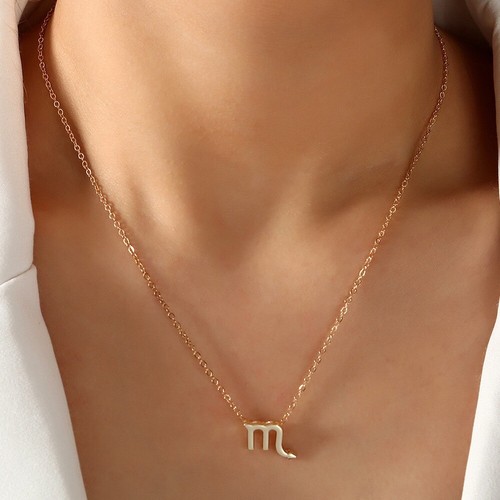 D2M 18K Gold Plated Zodiac Virgo Necklace, Unisex - Picture 7 of 8