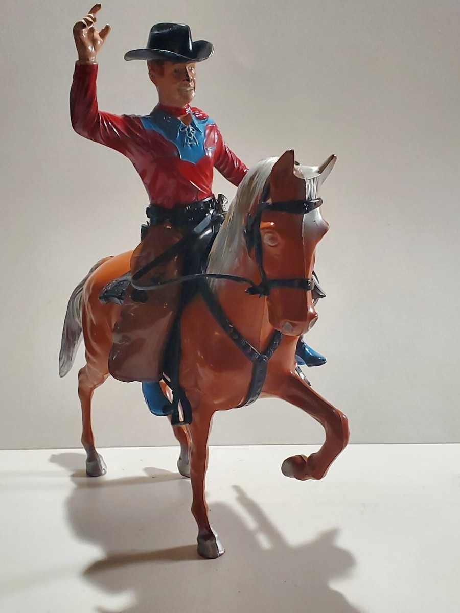 CHEVAL figurines cowboys western figurine jouet ancien A IDENTIFIER