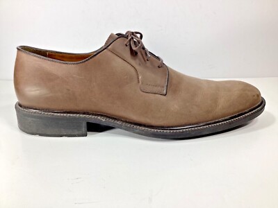 Johnston & Murphy Sheepskin Oxford Shoes 13W Brown Leather Memory Foam s-l400.jpg main image 3