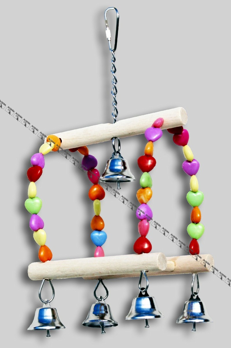 Mini Martelli Giocattolo Per Pappagalli E Uccellini - Set 3 Pezzi Colorati, Con Sabbia Sonora, 7 Cm