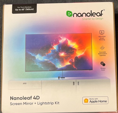 New Nanoleaf 4D Screen Mirror + Lightstrip Kit - For TVs & Monitors Up ...