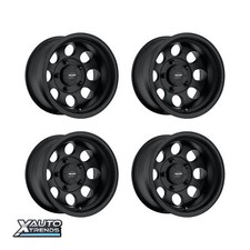 Pro Comp Pa69 Vintage Flat Black 15x8 5x114.3 -19mm Set Of 4