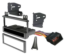 Car Stereo Radio Wiring Harness 1 DIN Trim Bezel Installation Dash Kit for Ford 