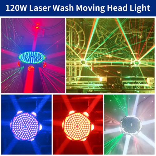 120W Pixel Beam Laser Wash Strobe DMX RGBW LED Moving Head Light for Stage Bar - Bild 3 von 15