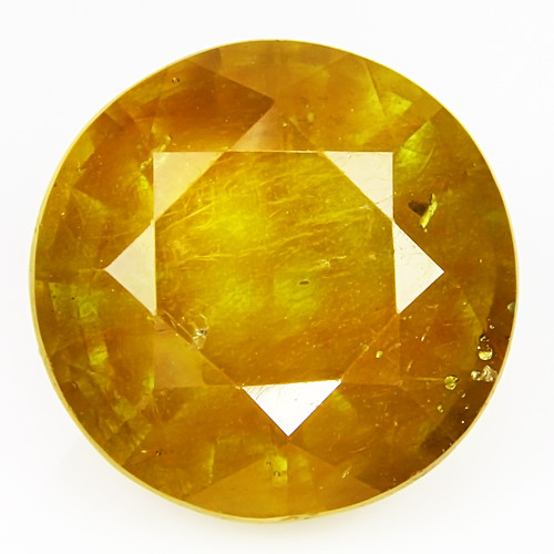 9,14 Karat hinreißender natürlicher gelber Saphir 12 mm rundes Edelstein aus (Bankaja) Thailand - Bild 4 von 4