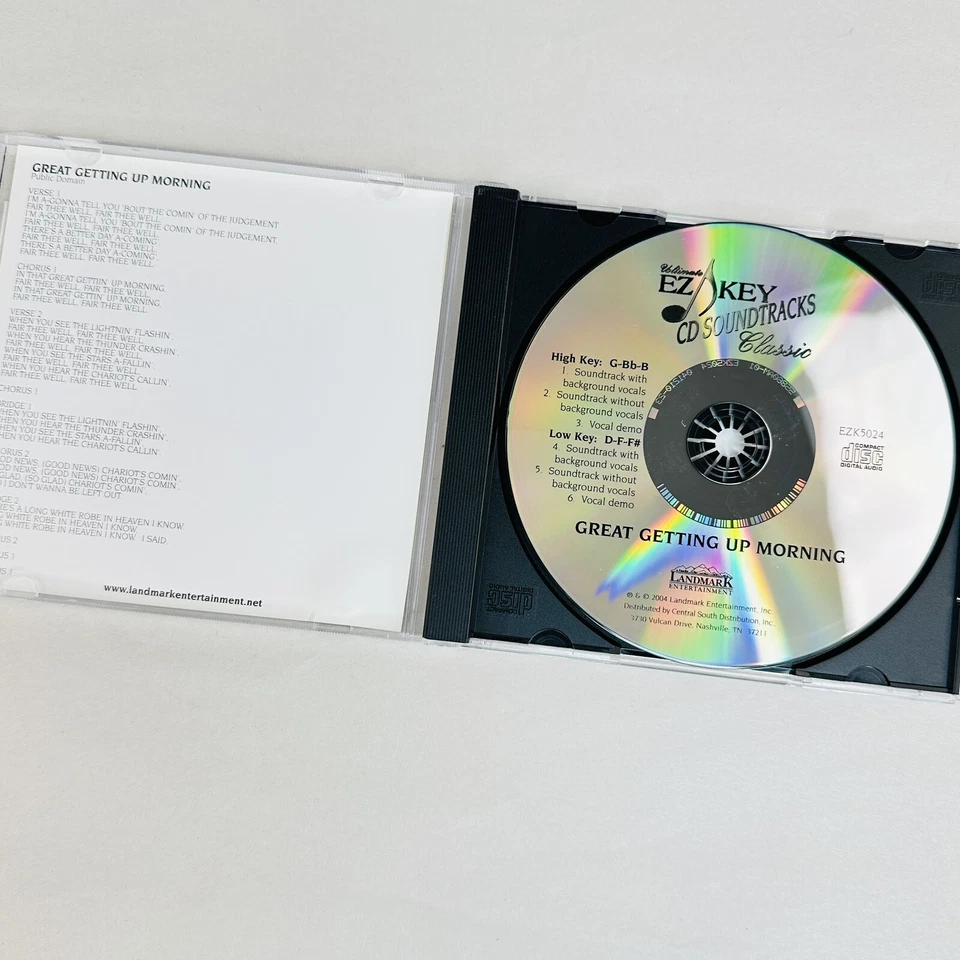 CD Hymn Soundtrack GREAT GETTING UP MORNING Christian Music Accompaniment Trax Foto 3 de 3
