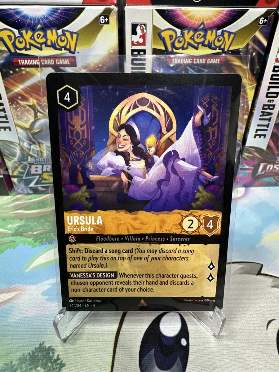 lorcana ursula's return rare cards Ursula - Eric's Bride - 24/204 - Rare